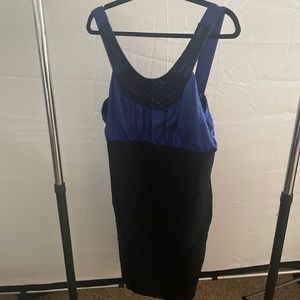 Torrid blue and black evening dress